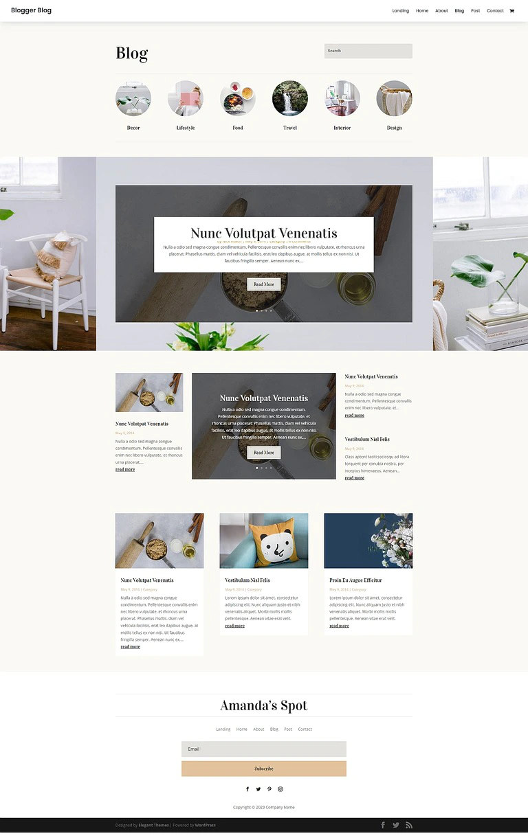 Blog Archive Page Template On Greenmor