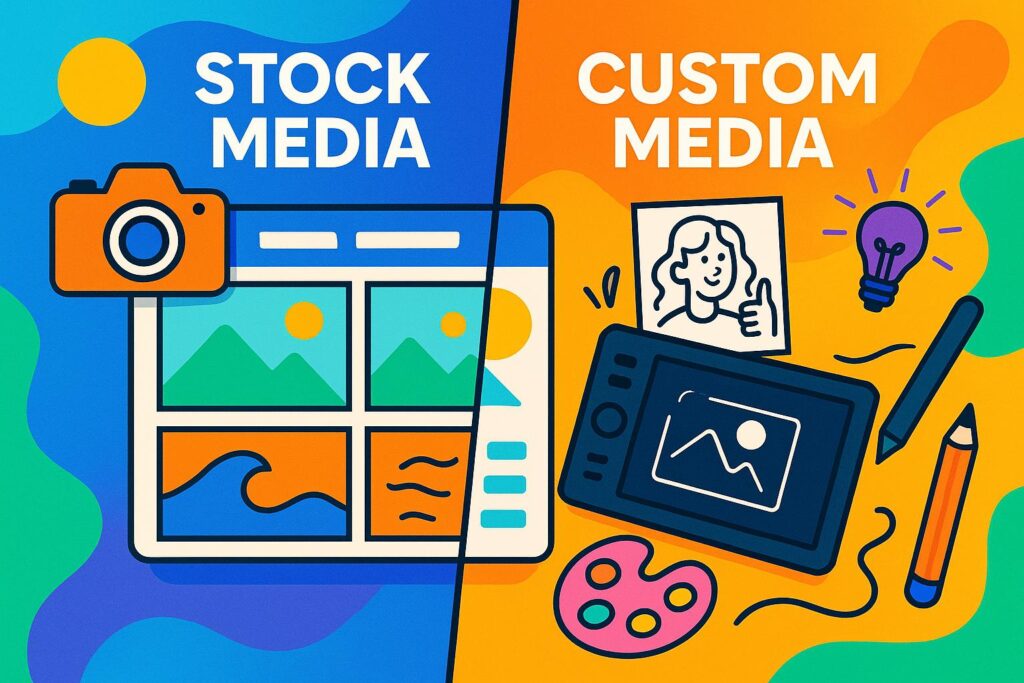 Stock vs Custom Media: Pros and Cons